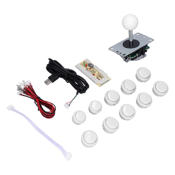 QM070901 Arkadespill Joystick Kit Null Forsinkelse DIY med Encoder Board 10 Knapper for MAME