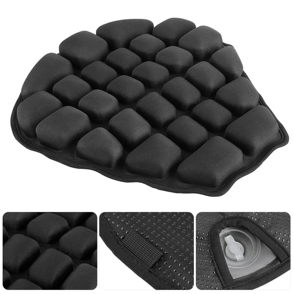 TPU Sittdyna 3D Uppblåsbar Luftkudde Kylande Antivibrations Tryckavlastande Universal Motorcykelsitsdyna