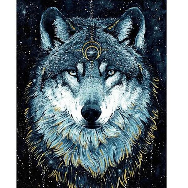 Animal wolf king diamond painting (TT88-30*40CM)
