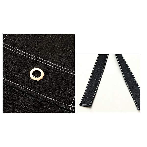 Puolipitkä esiliina ravintola maito tee tarjoilija kampaamo manikyyri denim esiliina haalari (sininen, 60*38cm),