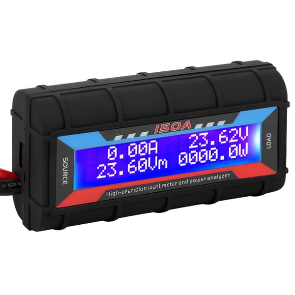 Wattmeter Effektanalysator LCD Digital Tester Volt Amp 150A for RC Modellfly