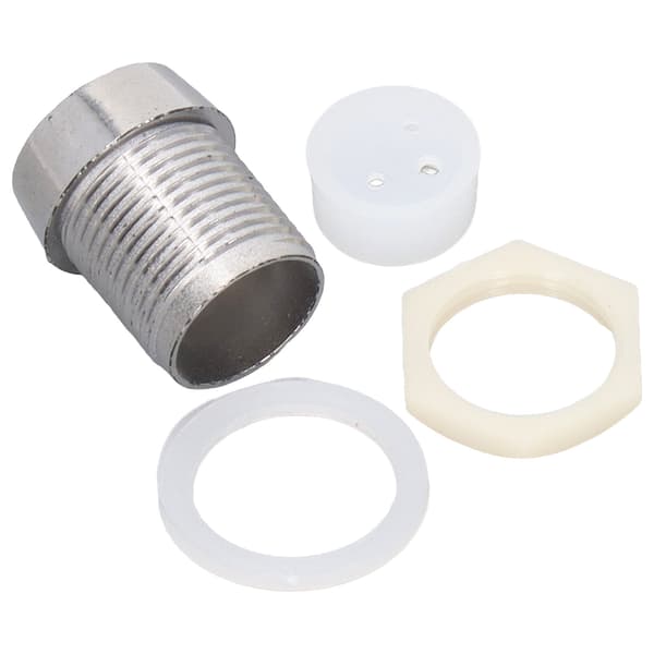 50 stk. 10 mm rund forkromet plastik LED-holder til lamper