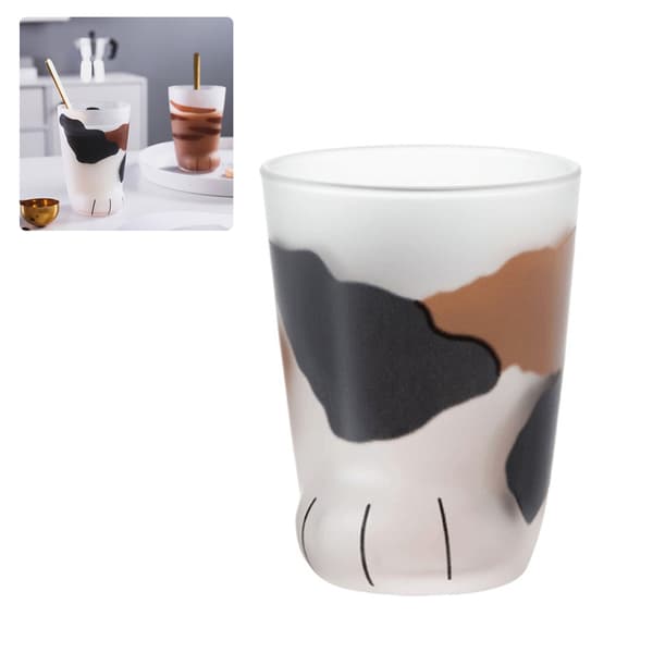 Söt Kattpåtassar Glasmugg - Perfekt Present till Kattälskare!