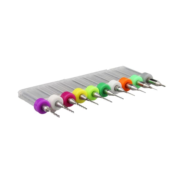 PCB CNC Hårdmetall Mikro Borr Set 10st 0.1-1.0mm