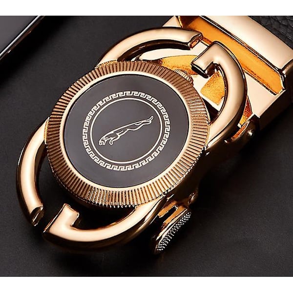 Miesten vyön automaattisolki Business Belt Gold 125cm