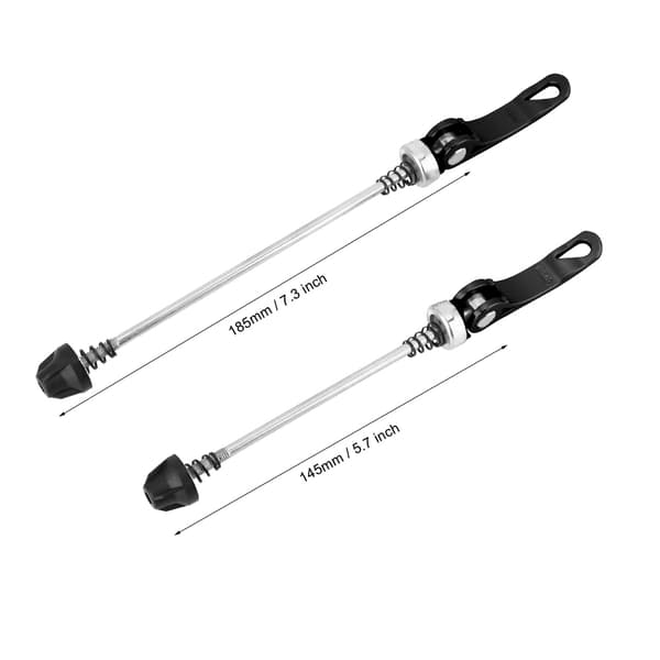 1 par Mountain Road Bike Quick Release Forreste Bagaksel Spyd Sorte