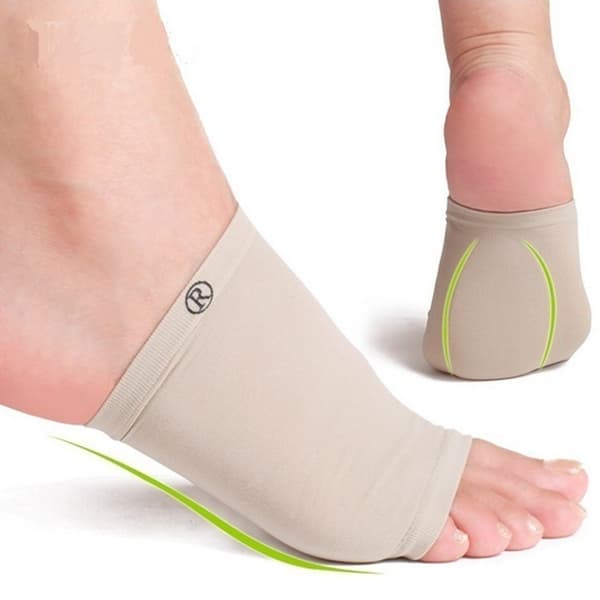 Elastisk håndledsstøttebandage med silikonepude indvendige ærmer til flade fødder hælsporer