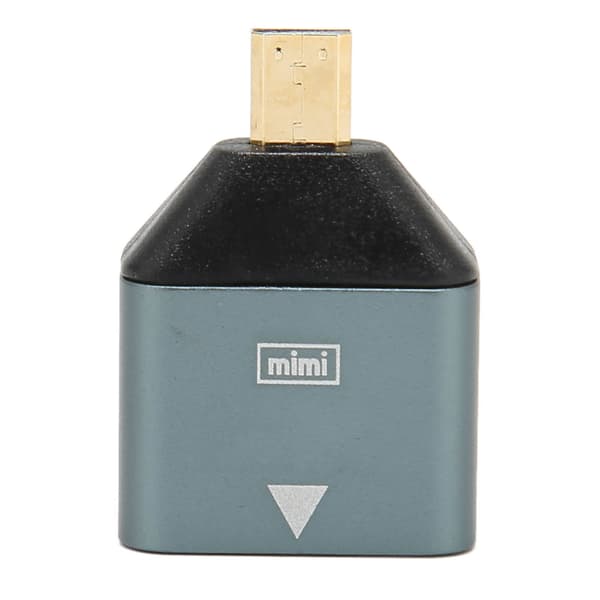 HD til Micro HD Adapter Aluminiumlegering Plug and Play 4K Understøttet Micro HD til HD Konverter til Bærbar Desktop
