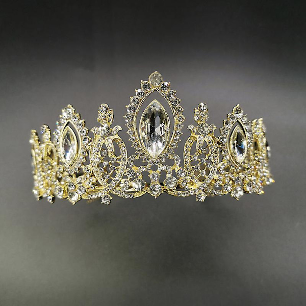 Kronprydnad Bröllopstillbehör Enkel Legering Diamond-studded Brudklänning Smycken