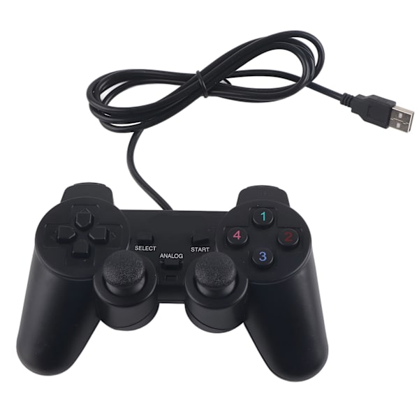 USB-kabel Kablet Dobbelt Vibrationsspilcontroller til Laptop