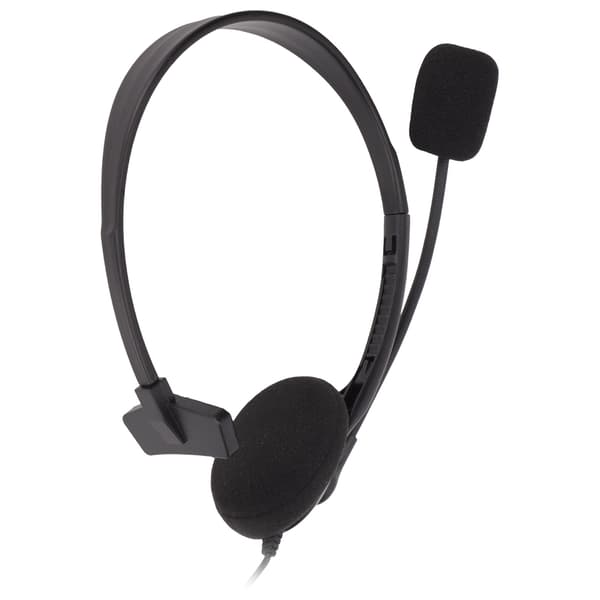 S480 Enkelt Øre Computer Headset 3.5mm Stik Støjreduktion Justerbar Sort Kundeservice
