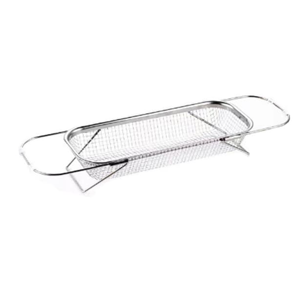 Utdragbart diskställ i rostfritt stål för diskbänk, hushållskök 31x12,5 cm