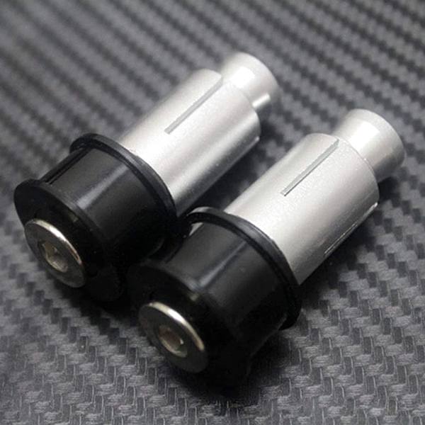 1 par 7/8&#39;&#39; 22 mm Universal motorcykel bakspejl, sidespejle aluminium bagende styrspejl, blåt glas