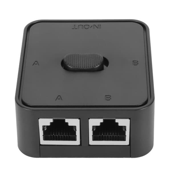 2 Port Gigabit Netværk Switch 10 100 1000Mbps 2 Ind 1 Ud 1 Ind 2 Ud PoE Extender Switch RJ45 Splitter Vælger Switch til Cat 6