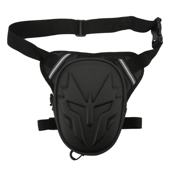 Motorcykel Benpose PVC Mat Drop Benpose Multifunktionel Lårposer til Udendørs Sort