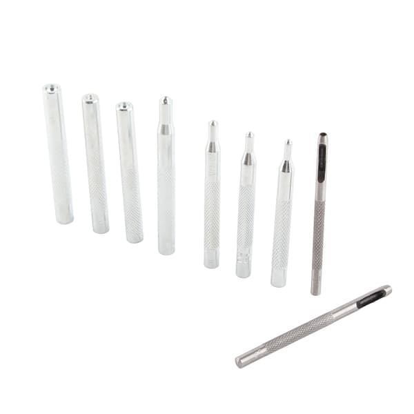 Læder Craft Snap Fastener Setter Nit Punch Tool Set - 11 stk