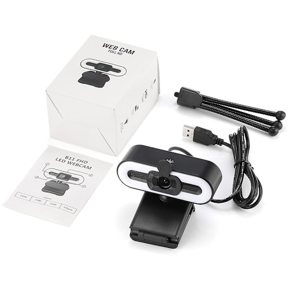 2k Webcam Fuld Hd Web Usb-kamera med mikrofon Study Chat Work Live Pc/laptop/desktop