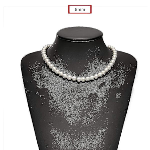 Imiteret perlehalskæde Mænd Simple Håndlavet Strand Bead Necklace 2022 New Trend#wdmy184