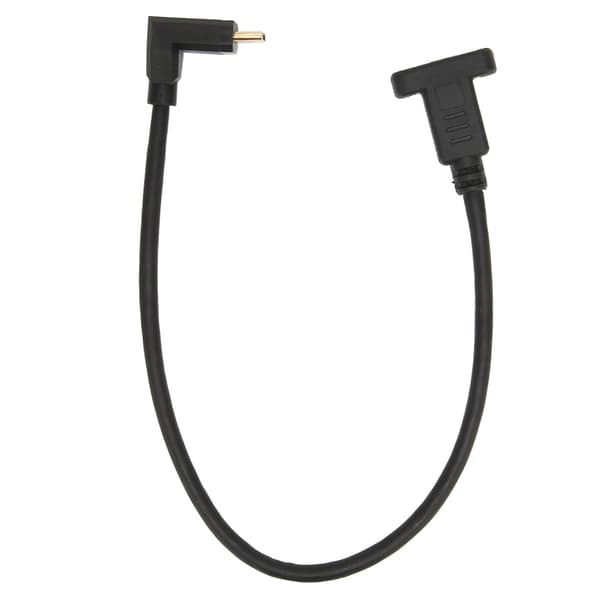 USB 3.1 Type C Han til Hun Forlængerkabel Hurtig Stabil Panelmontering Skruehul Adapter