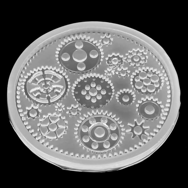 Gear Shape 3D Chokladkaka Fondant Silikonform Set - 4st