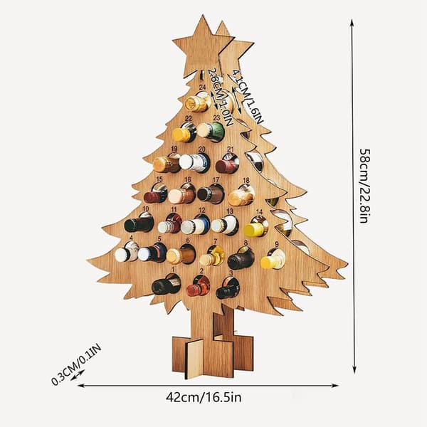 Julkalender Julgran Vinställ Juldekorationer