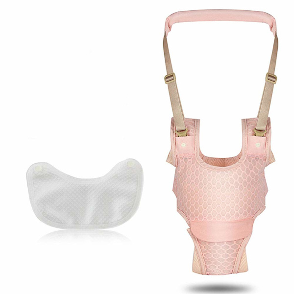Baby Walker Gåhjälp för stående Baby Walker Lärhjälp Walker Säkerhetskoppel, 4 i 1 Funktionellt Baby Walker-bälte för barn 6-36 månader, A-rosa,