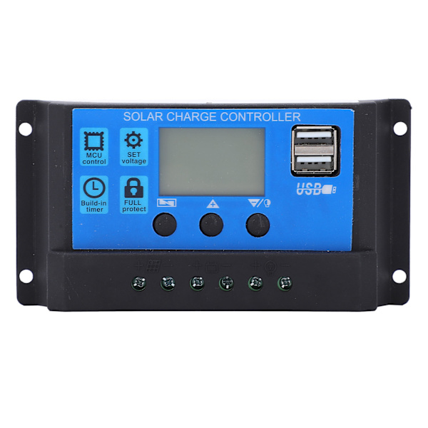 MPPT Solar Charge Controller 5V 3A USB-udgang LCD-display Stor effekt