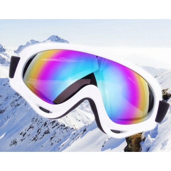 Sportsolglasögon Skidsnowboard UV-skyddsglasögon Färgglada glasögon Flerfärgade