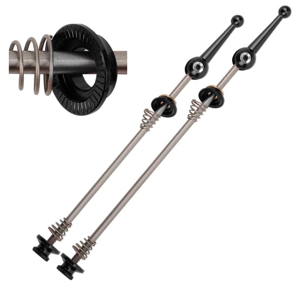 Mountainbike Titanium Quick Release Spydlegering Foldehjulssæt Sort