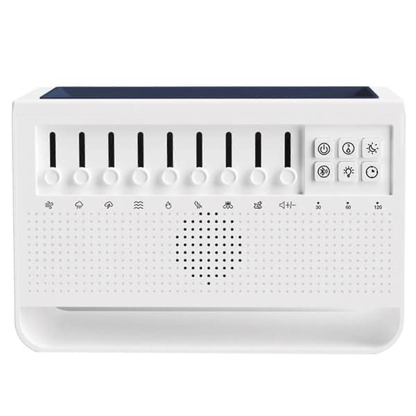 Flamme Aroma Diffuser Luftfukter Hvit Støy Bluetooth Høyttaler Nattlys C221
