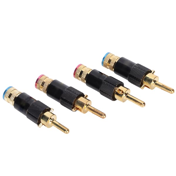 Preffair BA1410 24K Guldbelagte HIFI Bananstik til Højttalere til Audio Video Receiver Lydsystem