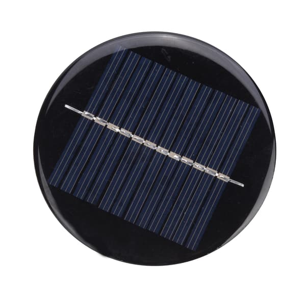 4 st 6V 80 mm Runda Bärbara Stabila Effektiva Polykristallina Silikon Solcellspaneler