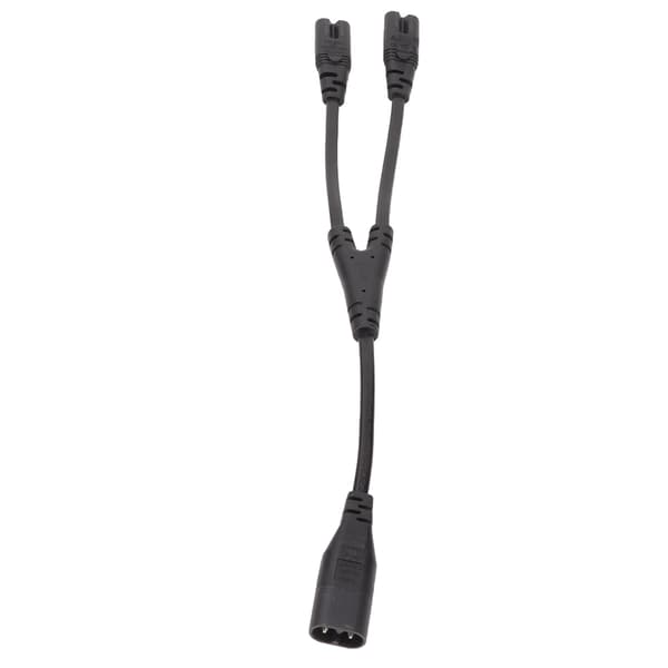 IEC320 C8 till Dubbel IEC320 C7 Y Split Strömkabel 1 in 2 Ut AC Kabel 0.3m 0.98ft
