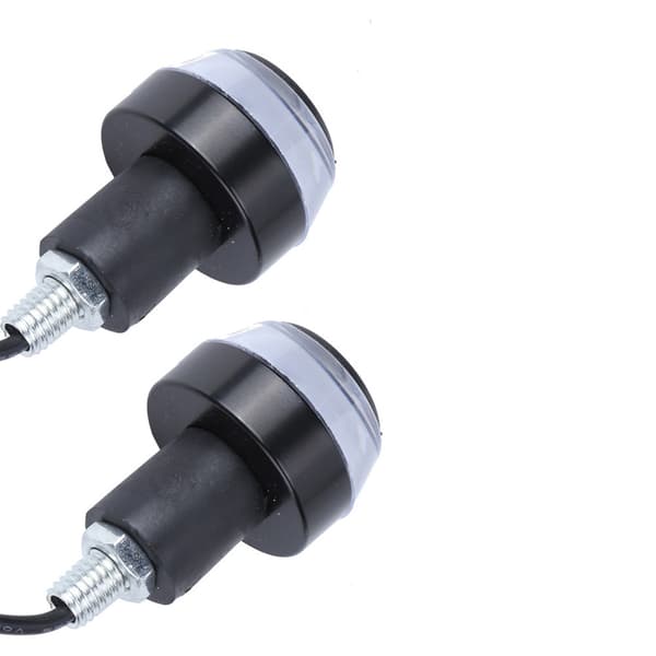 Universal 12V Motorcykel Styre LED Blinkers Ljus Ändplugg