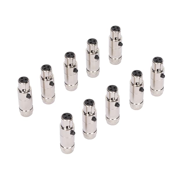 3-benet hun til han metal mini XLR-adapter mikrofonkabel monitorspeaker