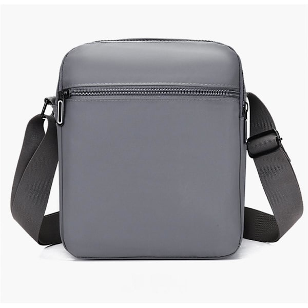 Herr Canvas Shoulder Messenger Bag Crossbody Satchel Travel Man&#39;s Bags ljusgrå
