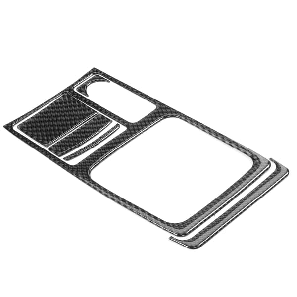 6-Lagers Kolfiber Interiör Växelpanel Skydd Medförare Kompatibel Mitsubishi Lancer GTS 2008-2016