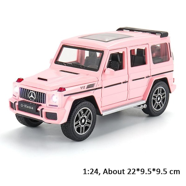 1:24 Leluautomalli Metallivanteet Simulaatio G65 Seosauto Diecast Leluajoneuvon äänivalo Vedettävä takaisin Autolelut lapsille Lahja