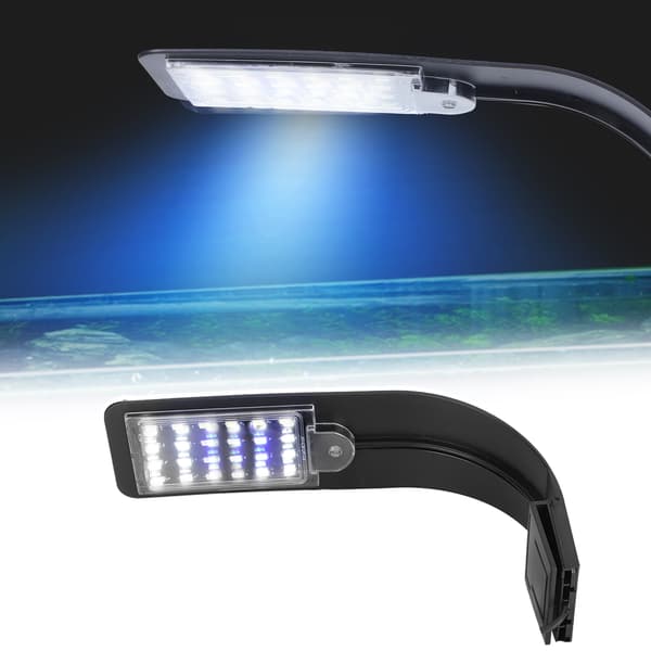 10W 220V EU Plugg Akvarium Klipplys for Akvatiske Planter Hvit Blå LED