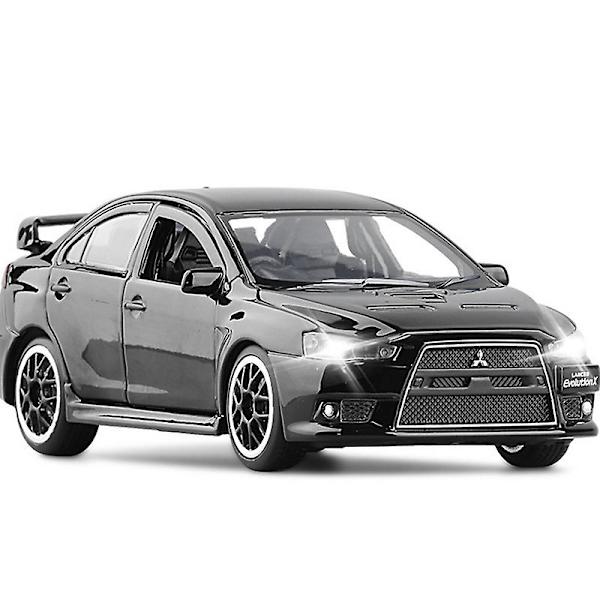 1:32 Mitsubishi Lancer Evo X 10 Legering Bilmodell Diecast Metal Leksaksfordon Bilmodell Simulering Ljud Ljus Samling Barnpresent