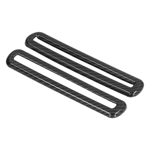 2ST Kolfiberstil AC Ventilations Trim Ersättning för Dodge Challenger 2015 2021