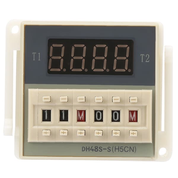 DH48S S 2Z Hållbart LCD-skärm Tidsfördröjningsrelä 8-stift 0.1S 99H 24VAC DC
