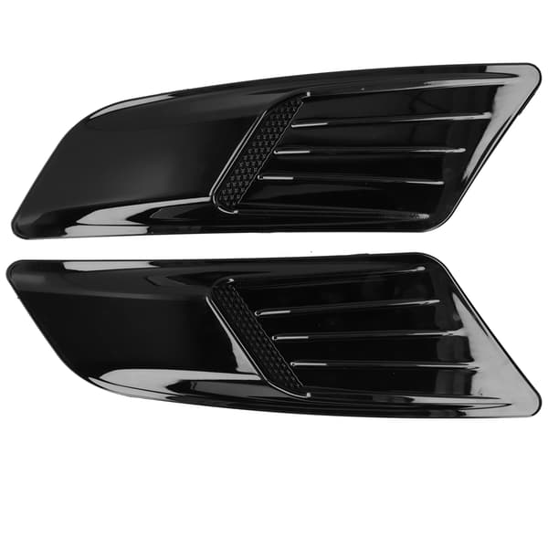 2. Front Hood Luftventil Deksel Trim Gloss Svart Universal Passform for Ford Mustang 2015-2017