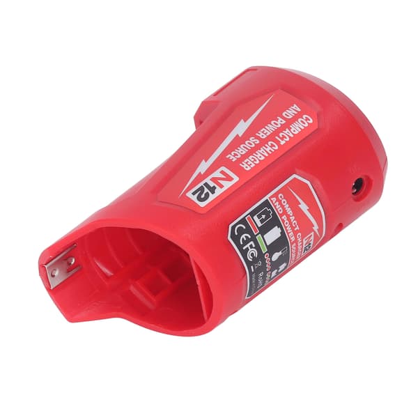 M12 N12 Batterioplader 12V DC Output 2.1A USB-port Kompakt strømadapter