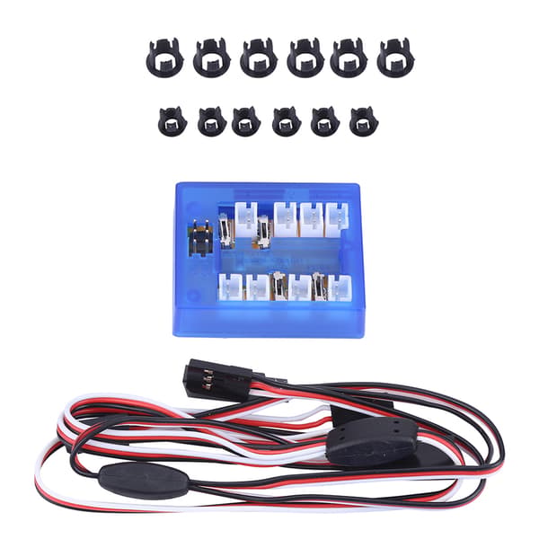 RC Bil 1/10 LED Lys System Kit - Simulerede Blinklys Lamper RC-Tilbehør