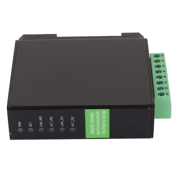 RS485 til RJ45 Ethernet Seriel Server Dual Channel Skinne Montering 1200 til 115200bps RS232 til RJ45 Ethernet Modul