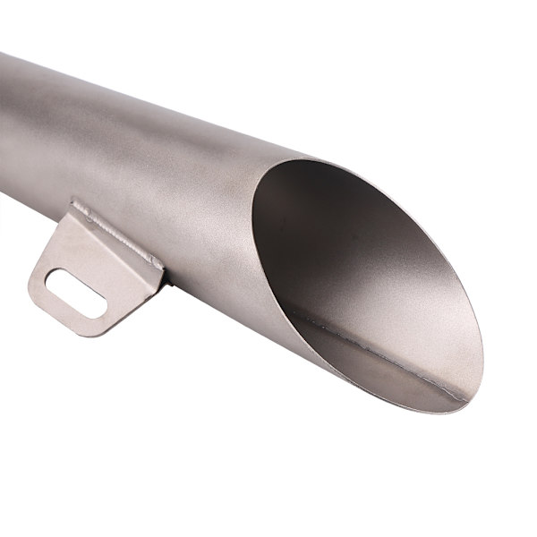 Universal Motorcykel Motocross Rustfrit Stål Udstødningsrør Tip Titanium Farve