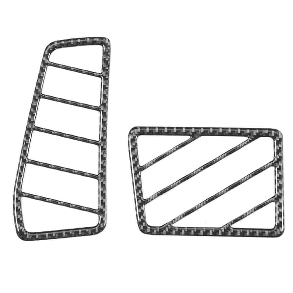 2 st kolfiber sidoluftutlopp trim interiör passar för Dodge Challenger 2008-2014 LHD