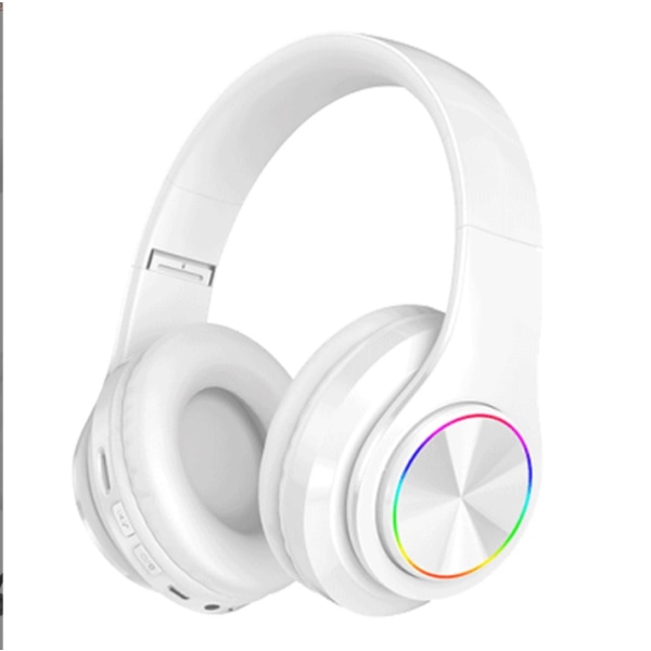 Valaistut Bluetooth kuulokkeet (valkoinen)