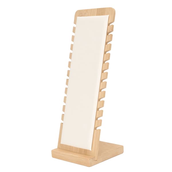 Bambu Professionel Smykke Display Stand Halskæde Armbånd Holder Organizer